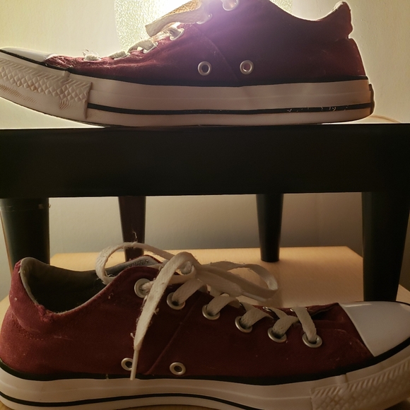 EUC CTAS maroon madison canvas lace kicks (9W; 7M) - Picture 8 of 8